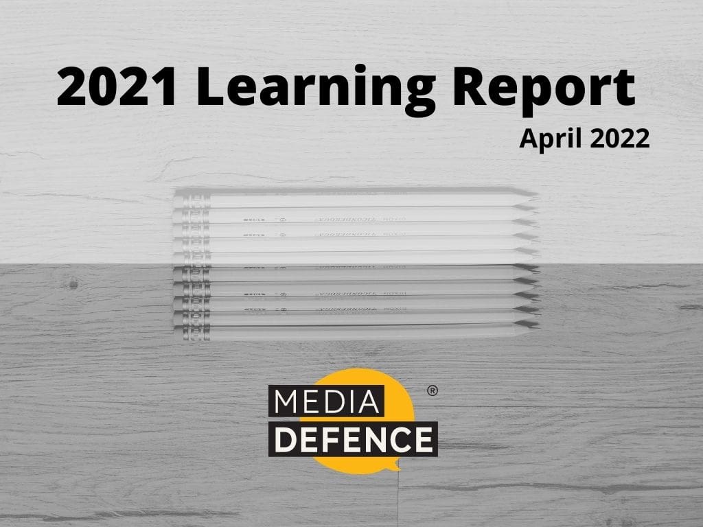 Learning Report 2021